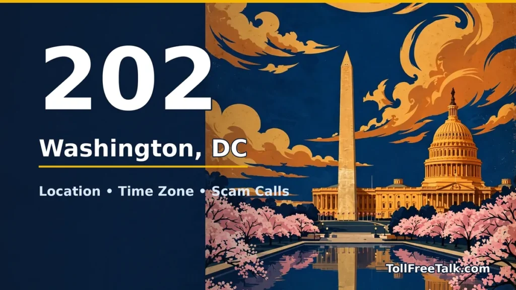 202 area code guide: Washington, DC location, time zone and scam calls