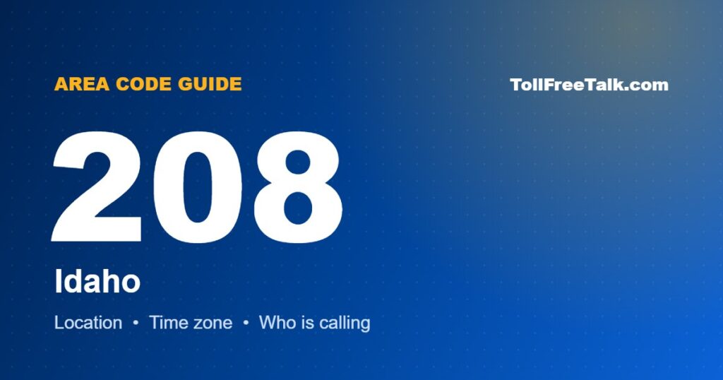 208 area code location and guide