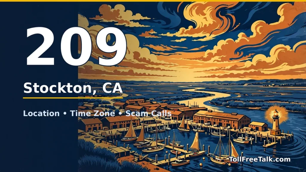 209 area code guide: Stockton, CA location, time zone and scam calls