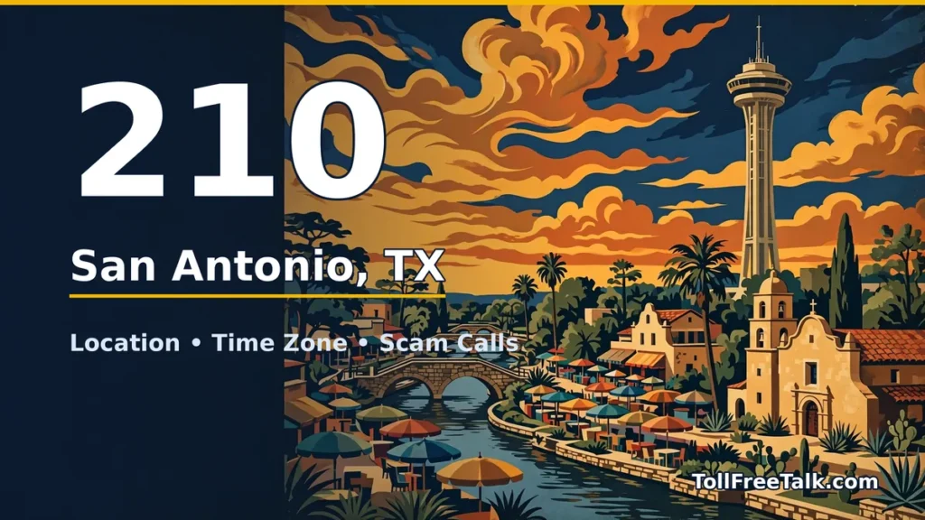210 area code guide: San Antonio, TX location, time zone and scam calls