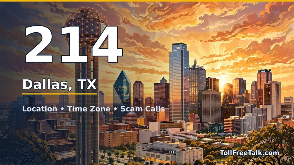 214 area code guide: Dallas, TX location, time zone and scam calls