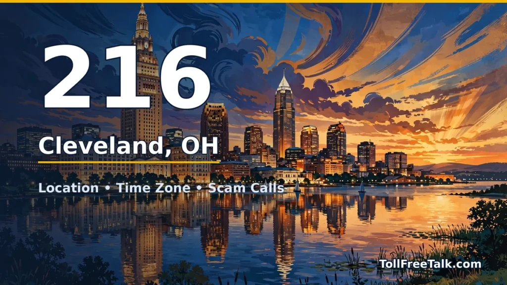 216 area code guide: Cleveland, OH location, time zone and scam calls