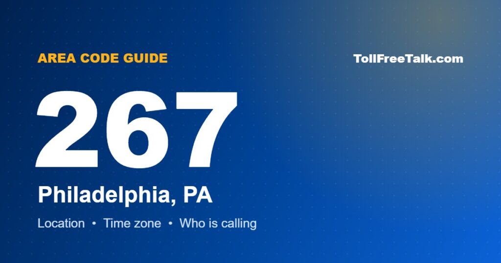 267 area code location and guide