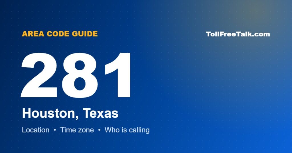 281 area code location and guide