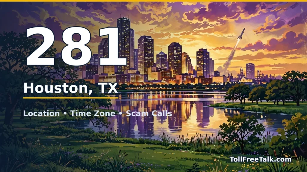 281 area code guide: Houston, TX location, time zone and scam calls