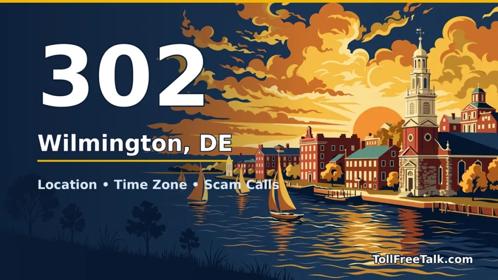 302 area code guide: Wilmington, DE location, time zone and scam calls