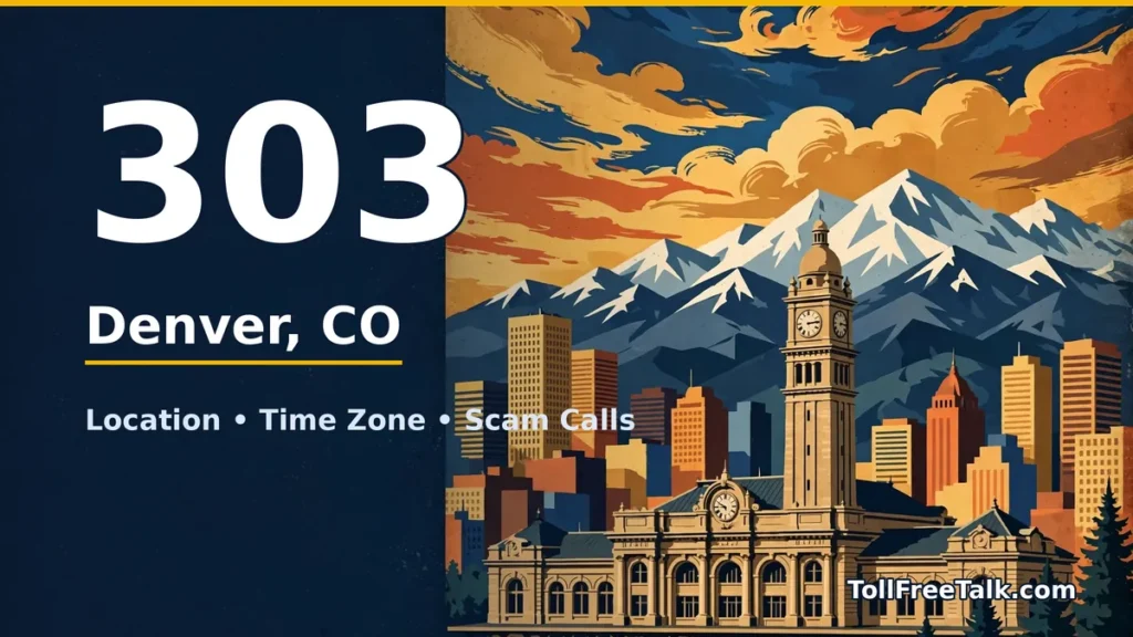 303 area code guide: Denver, CO location, time zone and scam calls