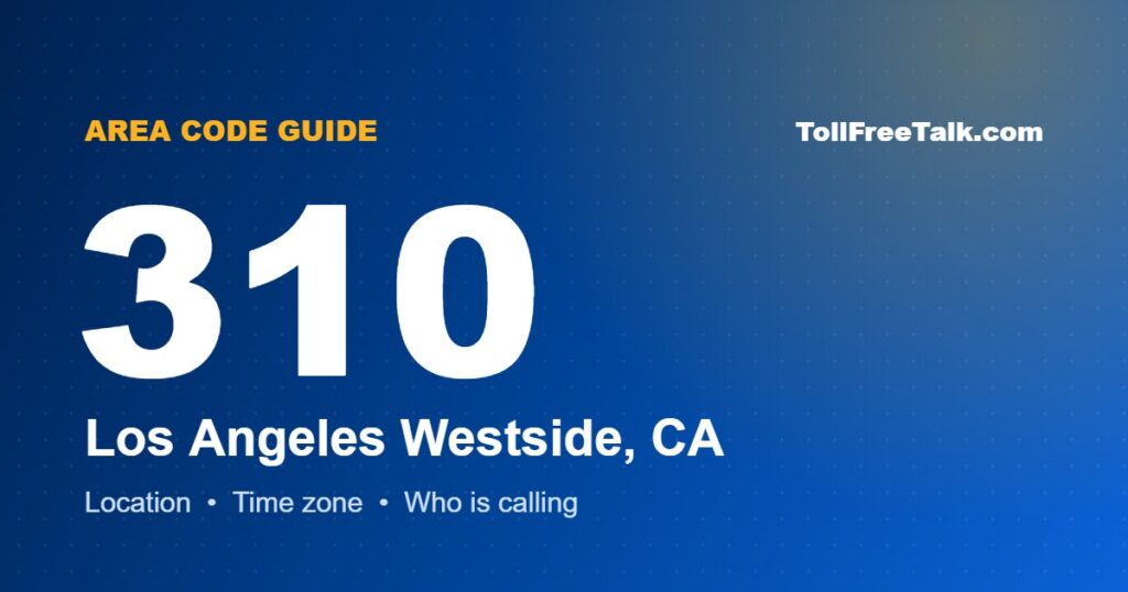 310 area code location and guide