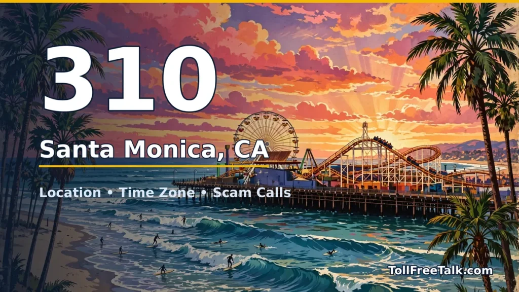 310 area code guide: Santa Monica, CA location, time zone and scam calls