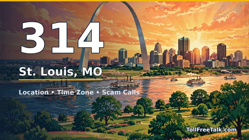 314 area code guide: St. Louis, MO location, time zone and scam calls