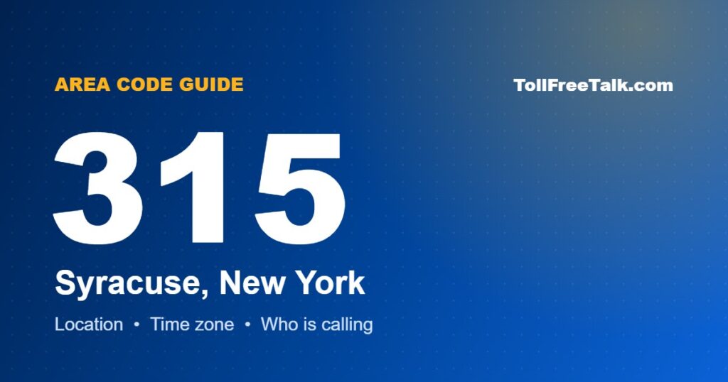 315 area code location and guide