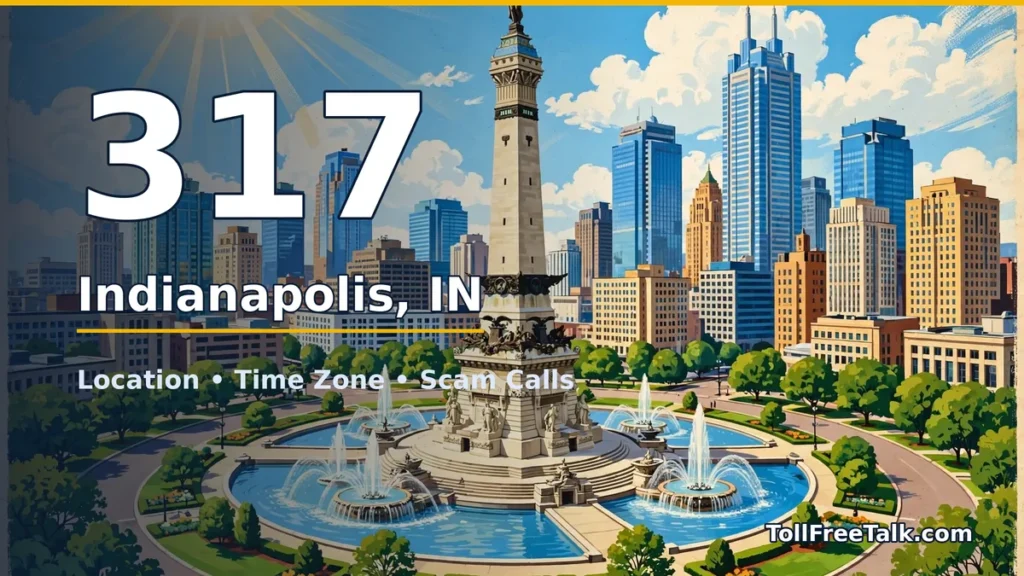 317 area code guide: Indianapolis, IN location, time zone and scam calls