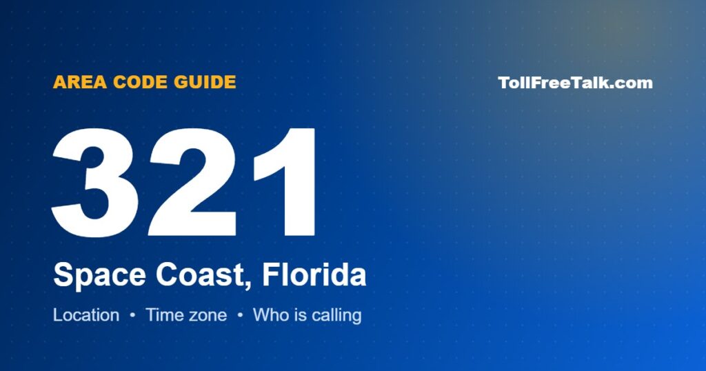 321 area code location and guide