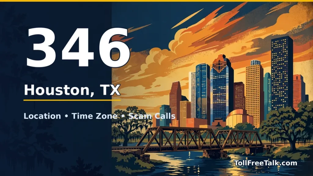 346 area code guide: Houston, TX location, time zone and scam calls