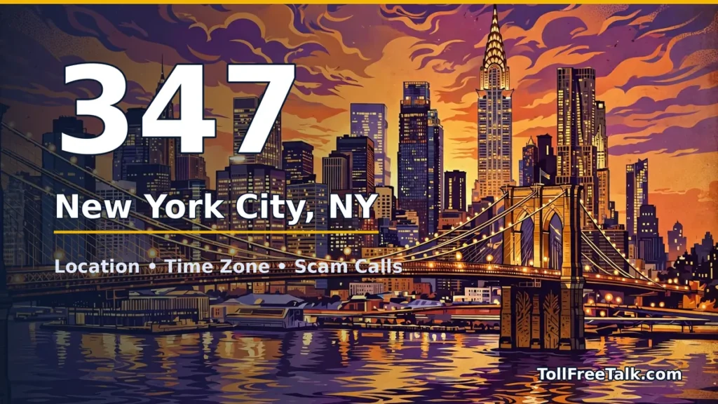 347 area code guide: New York City, NY location, time zone and scam calls