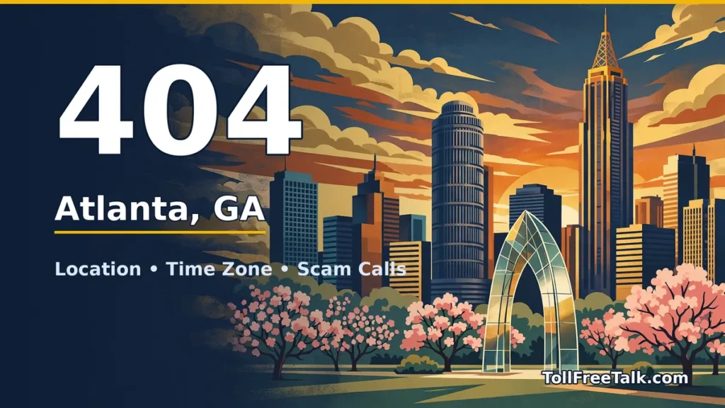404 area code guide: Atlanta, GA location, time zone and scam calls