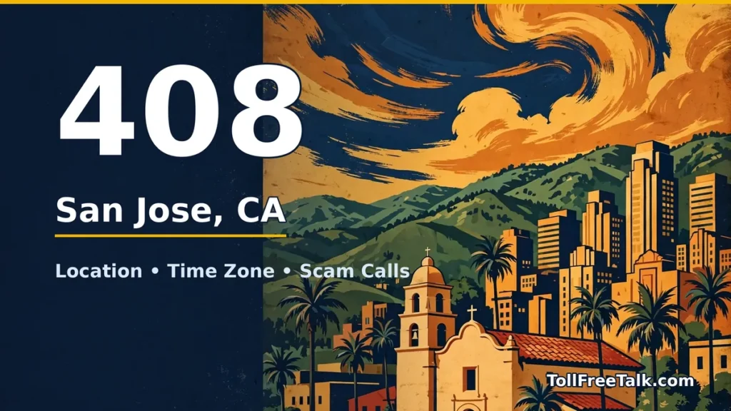 408 area code guide: San Jose, CA location, time zone and scam calls