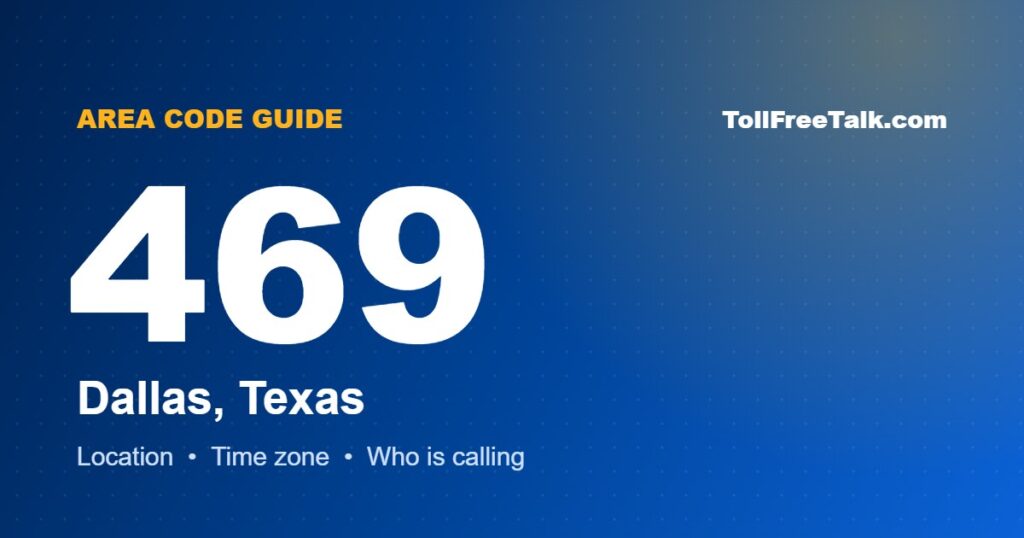 469 area code location and guide