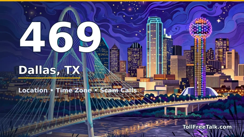 469 area code guide: Dallas, TX location, time zone and scam calls