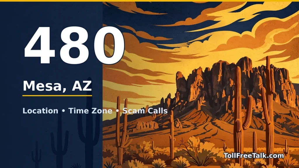 480 area code guide: Mesa, AZ location, time zone and scam calls