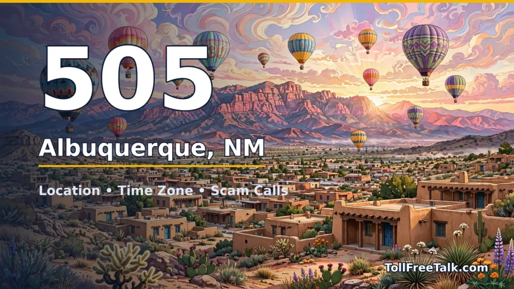 505 area code guide: Albuquerque, NM location, time zone and scam calls