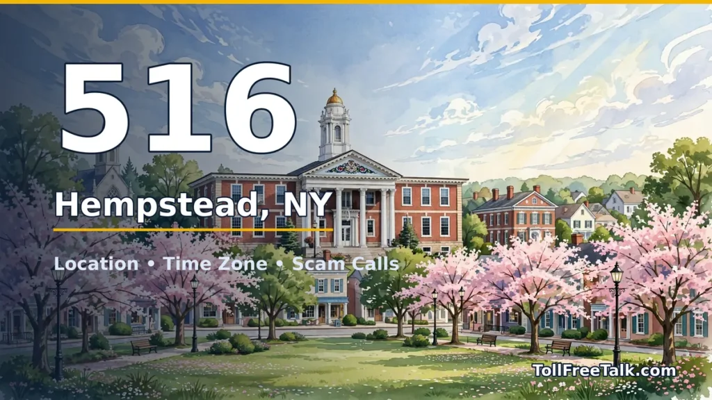 516 area code guide: Hempstead, NY location, time zone and scam calls