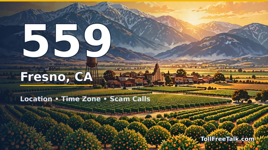 559 area code guide: Fresno, CA location, time zone and scam calls