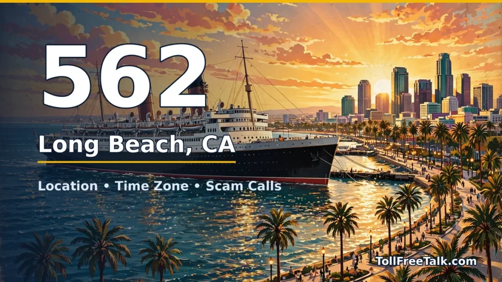 562 area code guide: Long Beach, CA location, time zone and scam calls