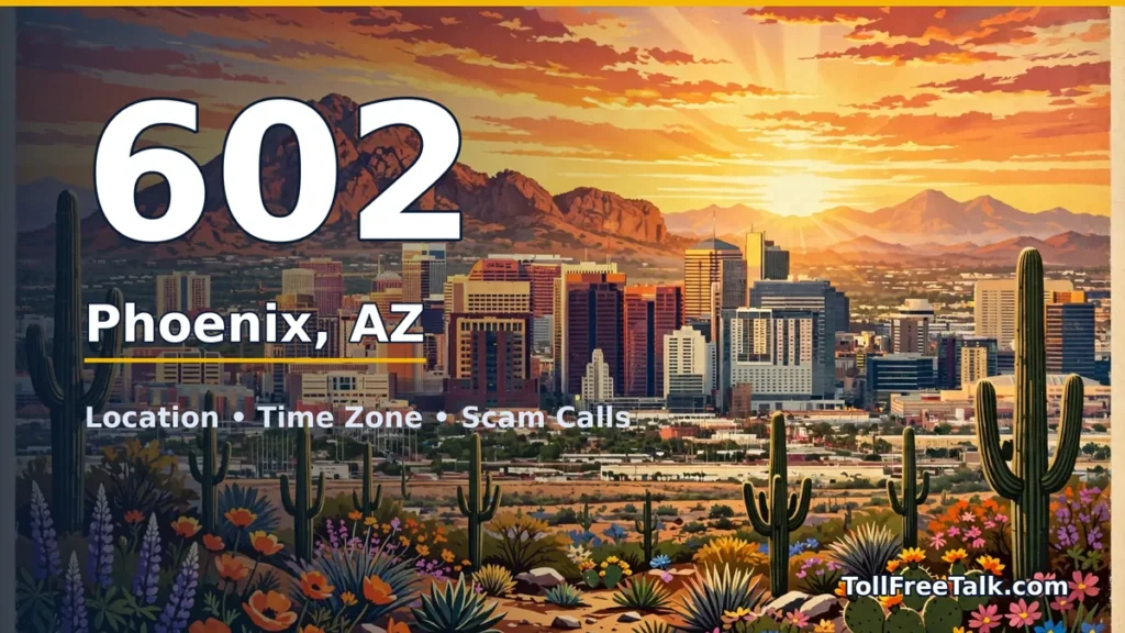 602 area code guide: Phoenix, AZ location, time zone and scam calls