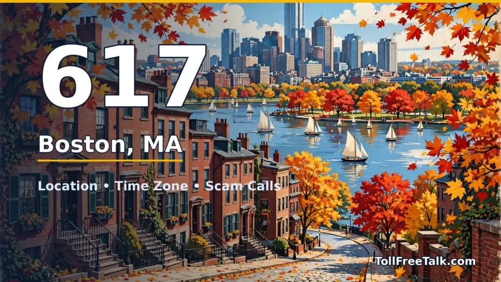 617 area code guide: Boston, MA location, time zone and scam calls