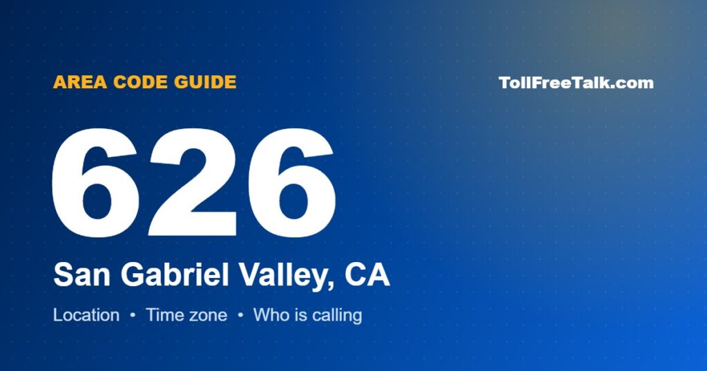 626 area code location and guide