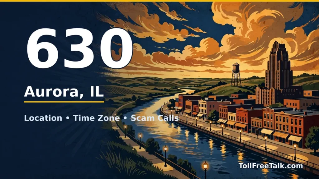 630 area code guide: Aurora, IL location, time zone and scam calls