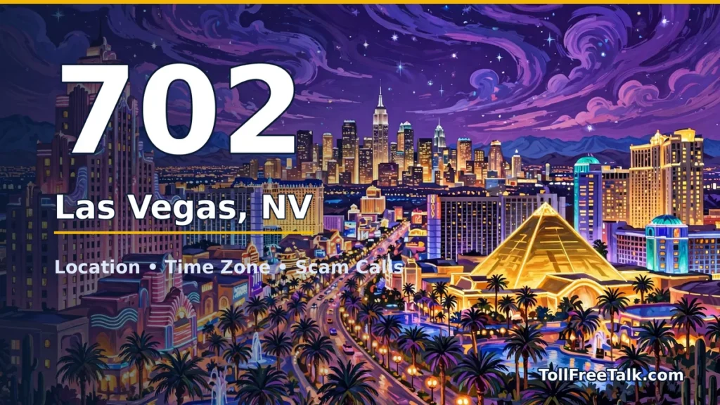 702 area code guide: Las Vegas, NV location, time zone and scam calls