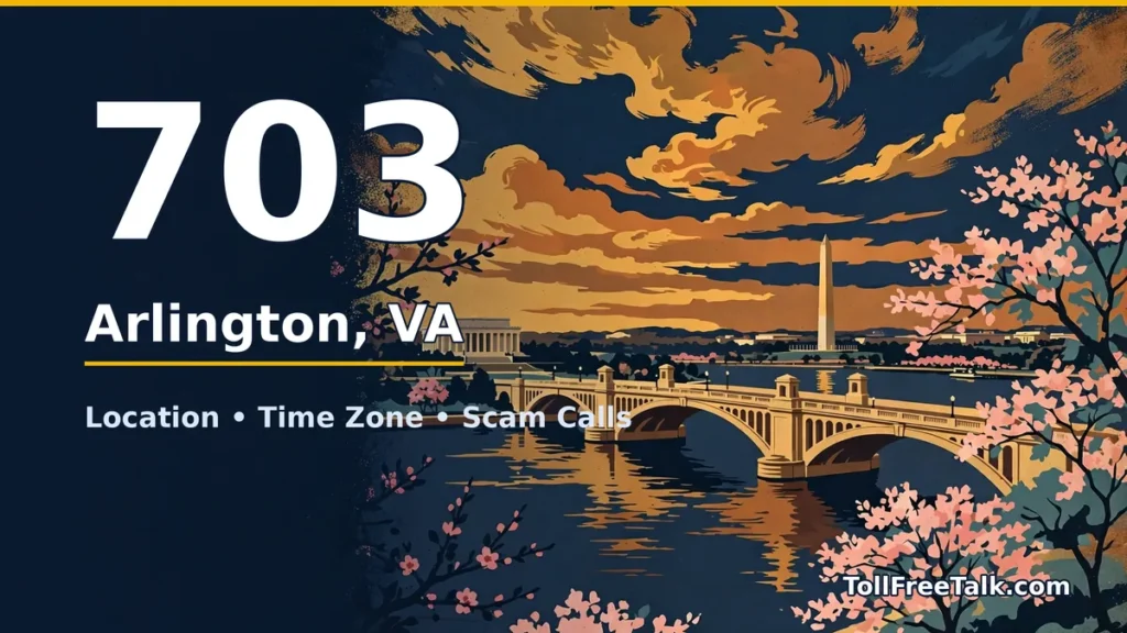 703 area code guide: Arlington, VA location, time zone and scam calls