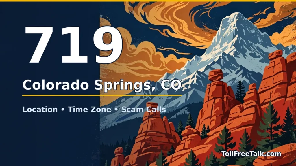 719 area code guide: Colorado Springs, CO location, time zone and scam calls