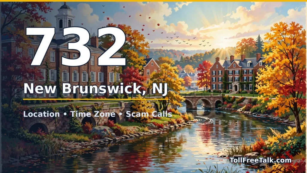 732 area code guide: New Brunswick, NJ location, time zone and scam calls
