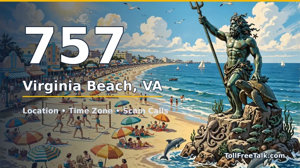 757 area code guide: Virginia Beach, VA location, time zone and scam calls