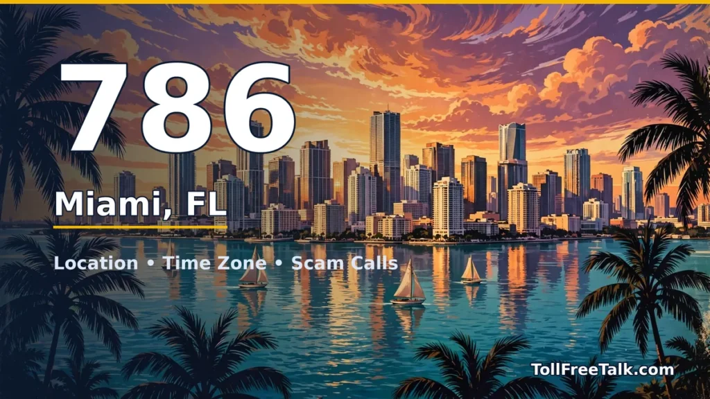 786 area code guide: Miami, FL location, time zone and scam calls