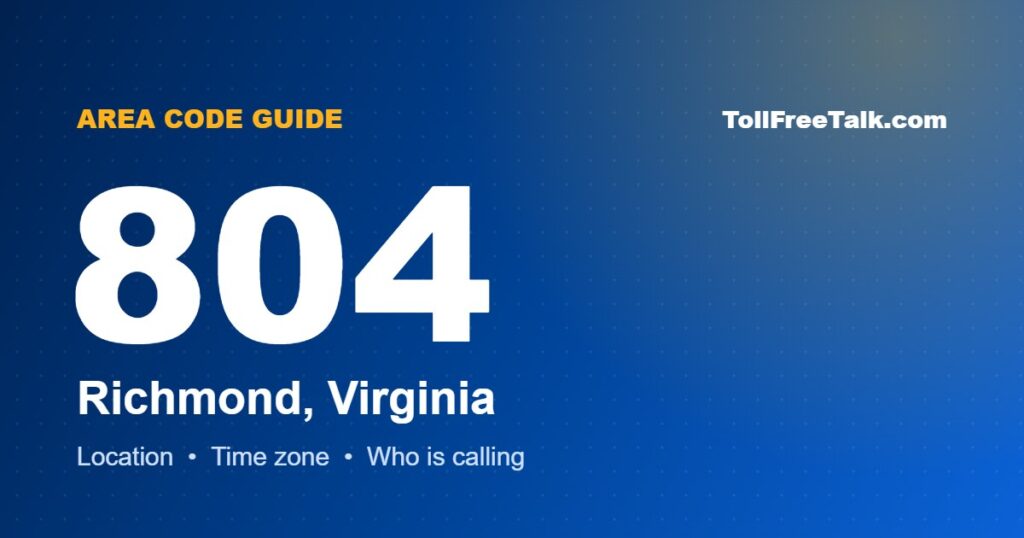 804 area code location and guide