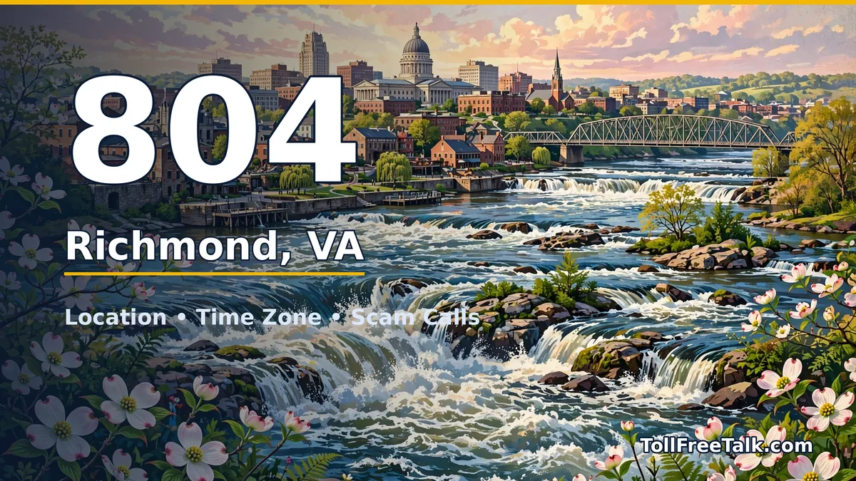 804 Area Code: Richmond Location, Time Zone & Calls (2026)