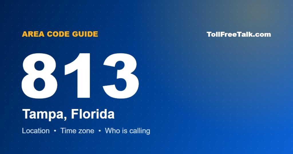 813 area code location and guide