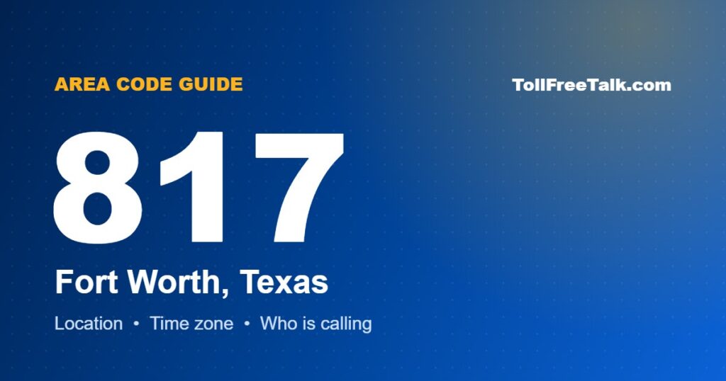 817 area code location and guide