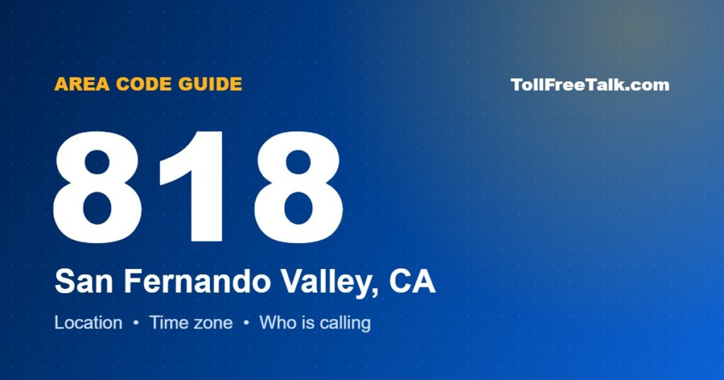 818 area code location and guide