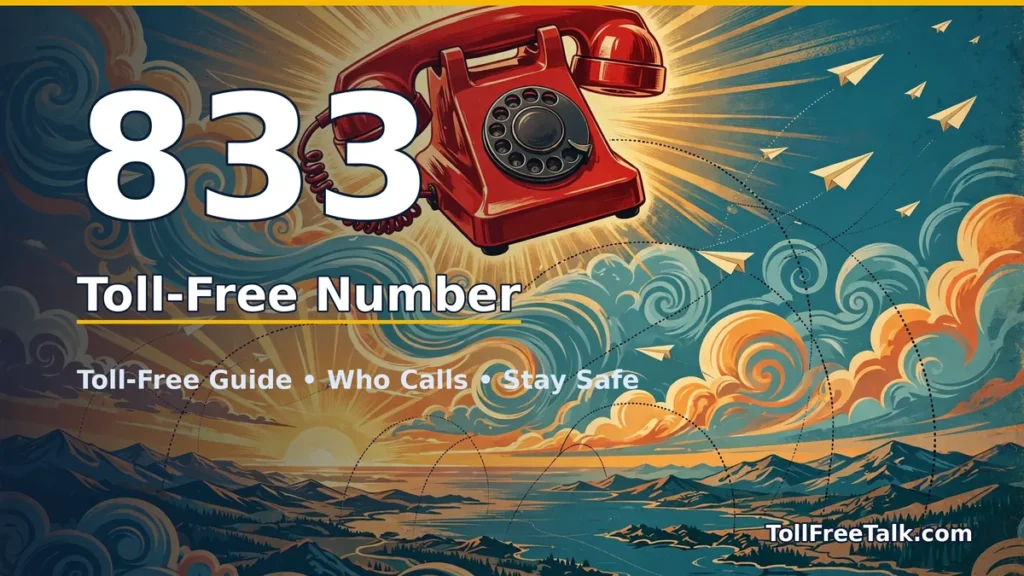 Toll-free 833 number guide: location, safety and scam calls
