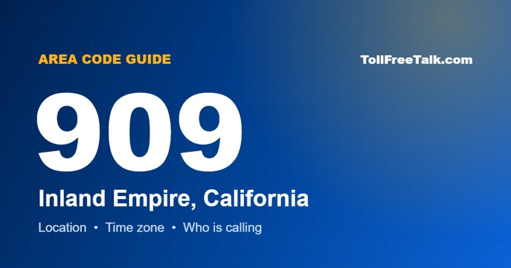 909 area code location and guide