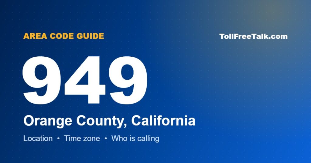 949 area code location and guide