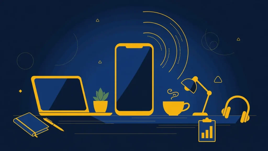 Illustration: Grasshopper review 2026 business phone system theme