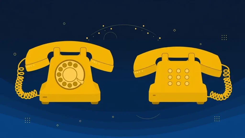Illustration: Toll-free vs local number 2026 business phone system theme
